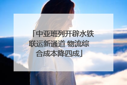 中亚班列开辟水铁联运新通道 物流综合成本降四成